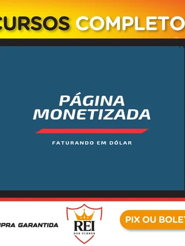 Capa do curso Pagina Monetizada - Leandro Silva
