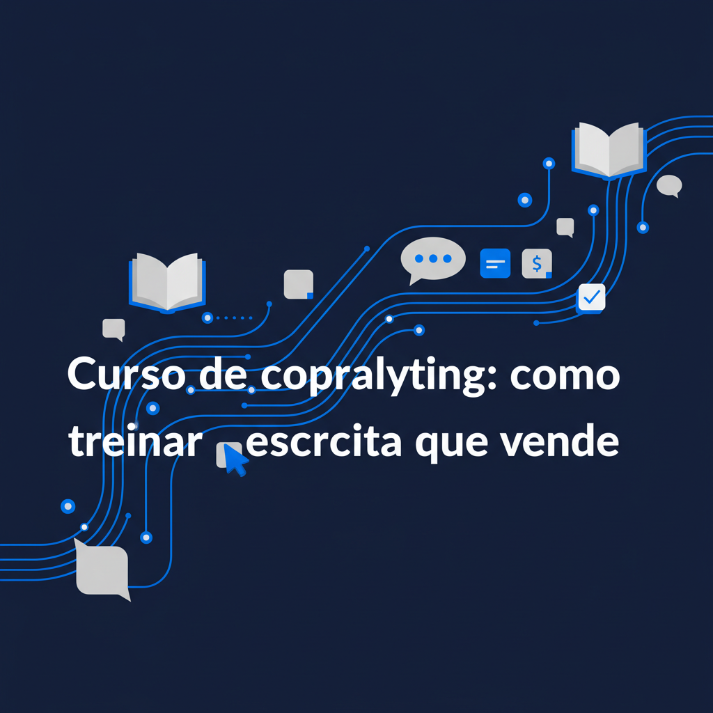 Uma ilustração abstrata representando ideias e palavras se conectando, com elementos gráficos que sugerem comunicação e aprendizado.